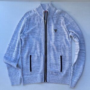 New GUESS Chet Marled Mock Neck Sweater SZ M